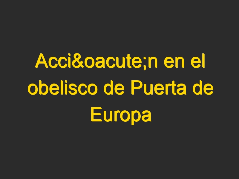 Acción en el obelisco de Puerta de Europa [Madrid] contra el cambio climático