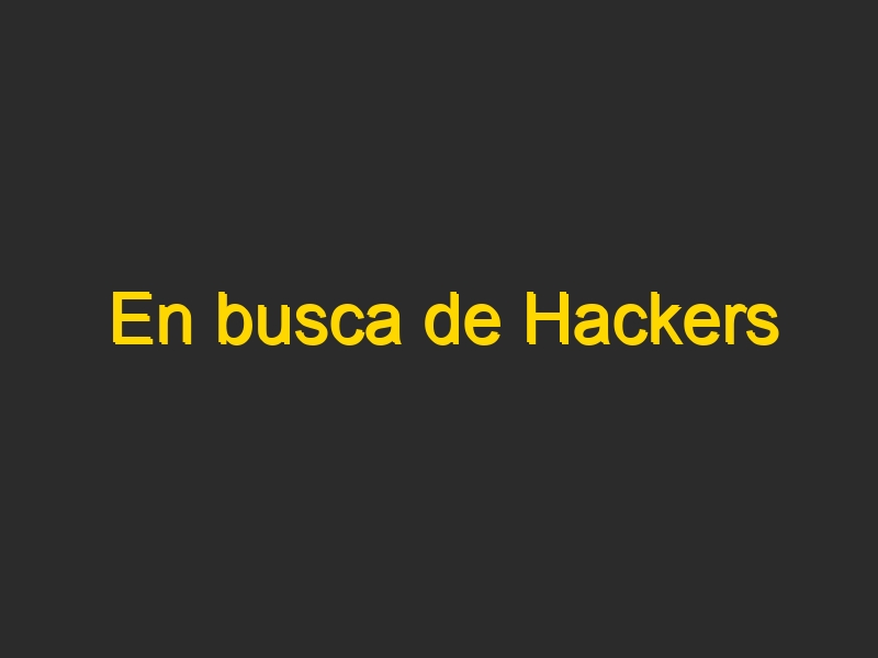 En busca de Hackers