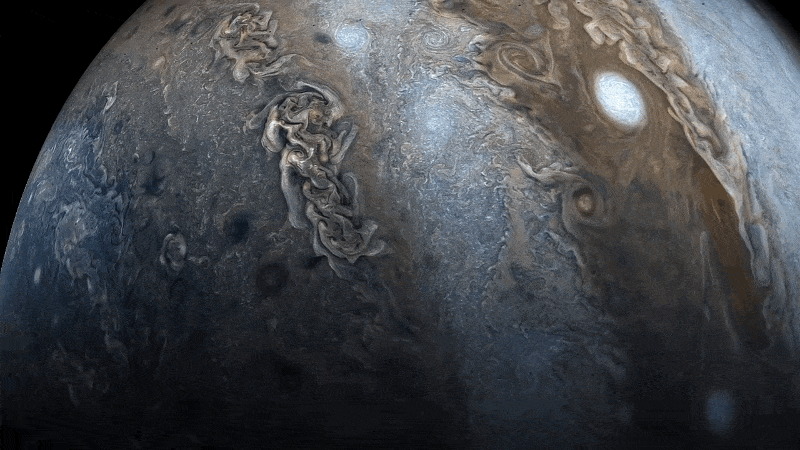 Júpiter desde la sonda Juno